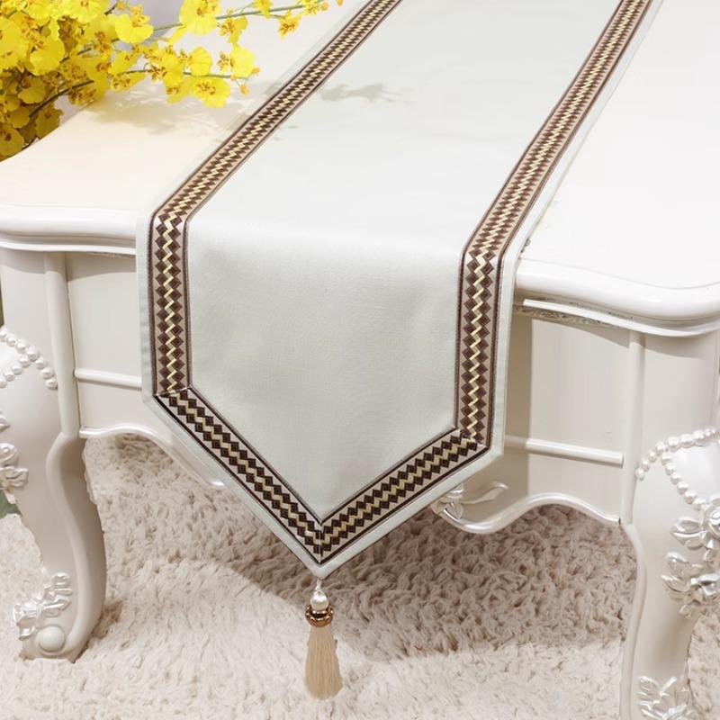 Простая льняная скатерть с кисточками «Гордая роза», простой льняной стол-флажок, чайный столик, чехол для ТВ-шкафа, ткань на заказ, китайский свадебный декор