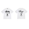 Mens Oversized Cotton Tee With Bold Letter Print Casual Short Sleeve T-Shirt Youth Streetwear