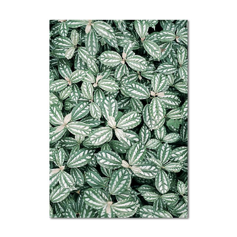 Scandinavian Green Leaves Flowers Picture Tropical Plant Wall Art Canvas Painting Nordic Posters and Prints Living Room Decor
