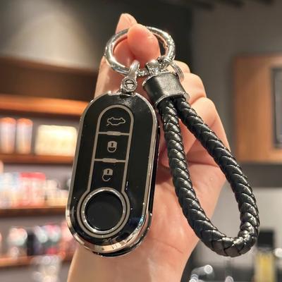 Чехол-брелок из ТПУ с ремешком для ключей для Fiat 500, чехол для ключей Boyue Bravo Iveco Olsen, чехол для дистанционного ключа от автомобиля
