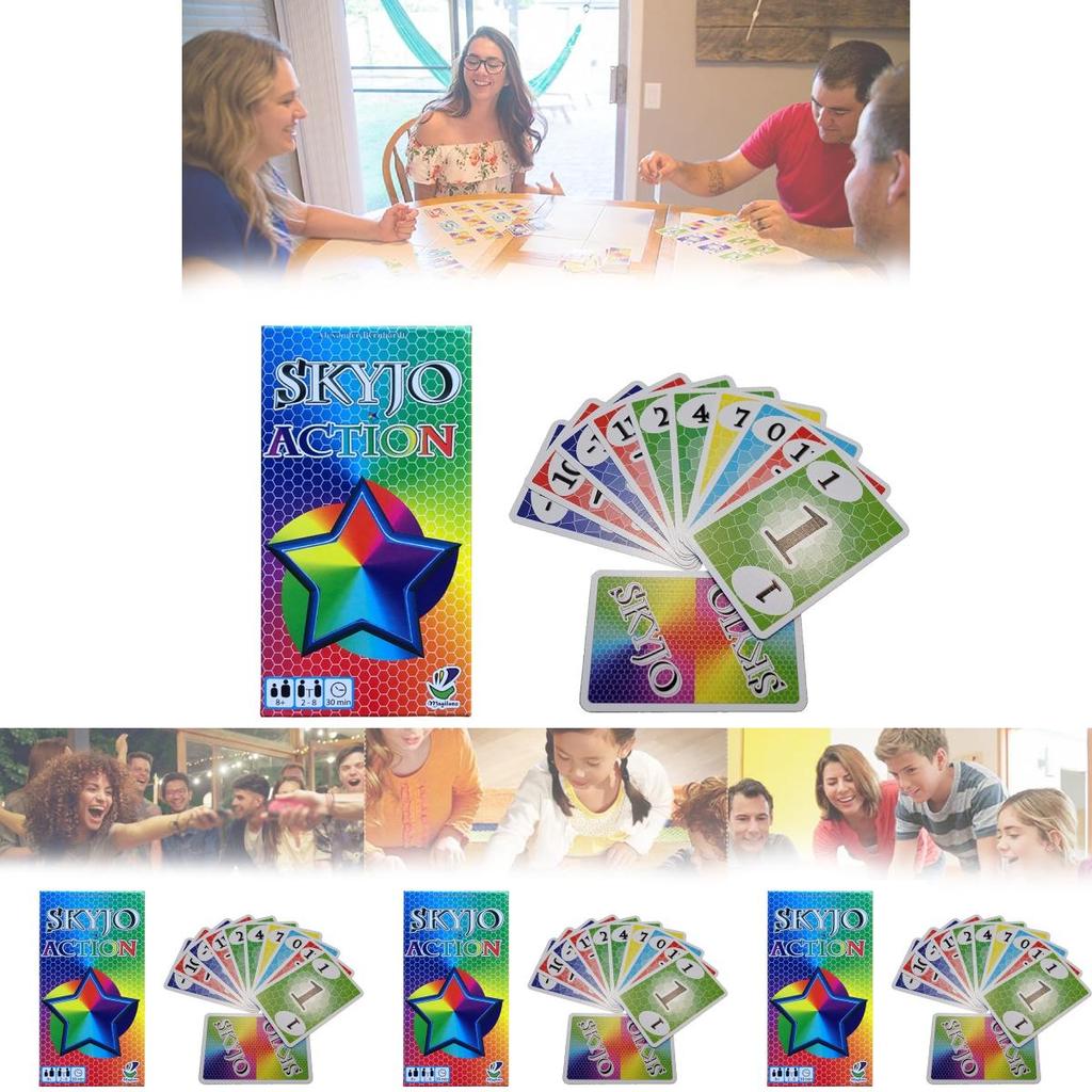 Захватывающая карточная игра Skyjo для веселых семейных посиделок и социальных мероприятий