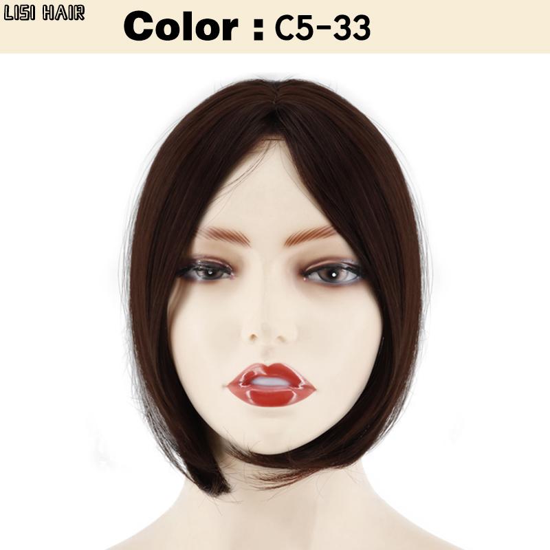 XINRAN Синтетический парик Короткие средние прямые волнистые черные парики для женщин Женский повседневный парик для вечеринок