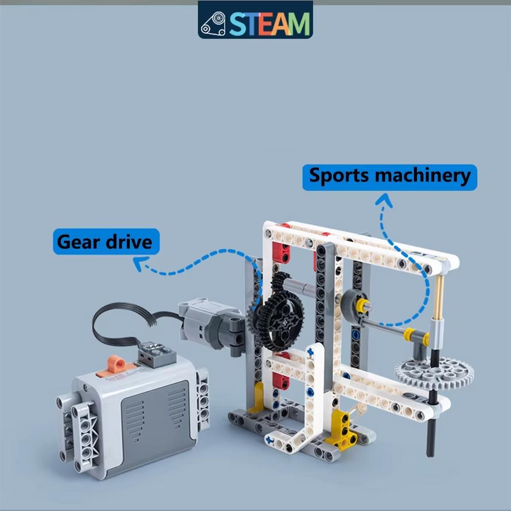 STEM 9686 Технические детали Multi-Tech Программирование Обучающий набор строительных блоков - Набор питания для детей Игрушка в подарок - Учитесь играя