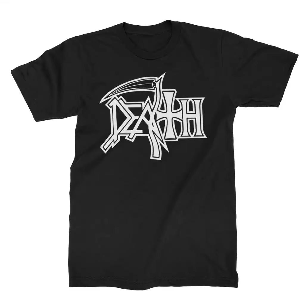 Смешная футболка с принтом Death Metal для мужчин и женщин, летняя хлопковая футболка с логотипом группы, короткий рукав, женская одежда