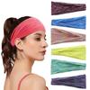 Новые спортивные повязки на голову женские впитывающие пот повязка на голову для йоги эластичные резинки для волос однотонная спортивная повязка на голову аксессуары для волос