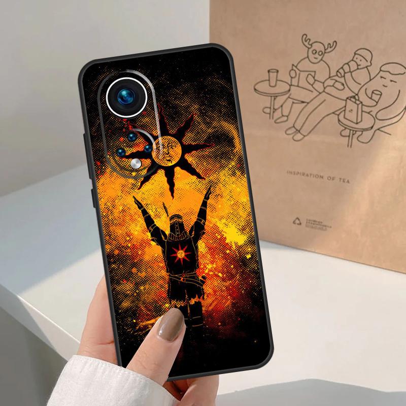 Praise the Sun Dark Souls For Huawei P20 P30 P40 P60 Pro P Smart Nova 9 5T Honor 70 90 50 Magic5 Lite X7a X9a X8a Case