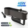 Car Seat Gap Filler Organizer With Cup Holder Front Seat Console Side Pocket With Wireless Charging,Type-C For IPhone Huawei