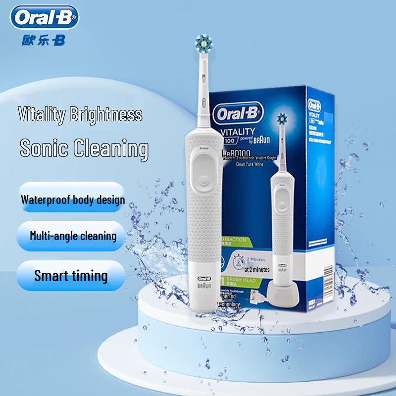 Oral-B D100 Звуковая электрическая зубная щетка, штепсель CN (адаптер в комплекте)