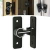 Barn Door Latch Zinc Alloy 90 Degree Room Door Latch Durable Sliding Lock Gate Latch for Shed Barn Outdoor Bedroom Window