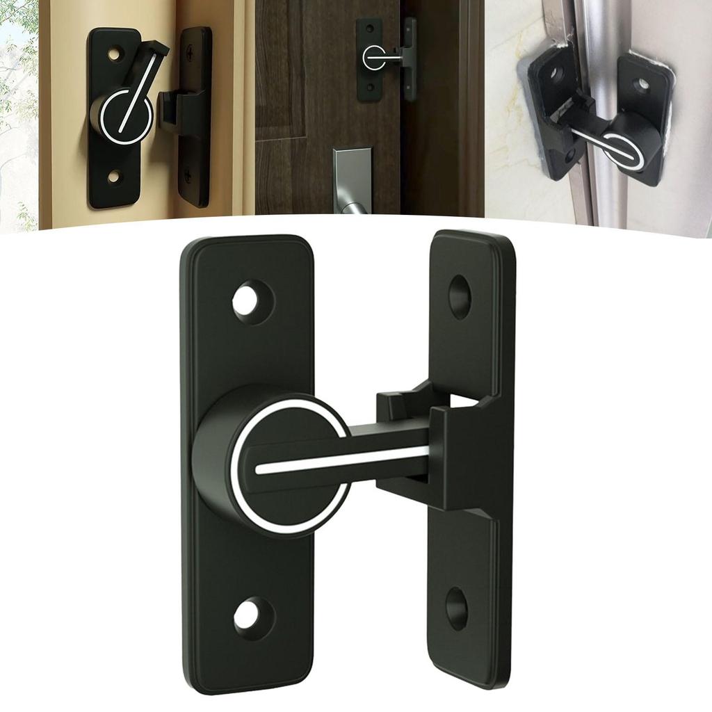 Barn Door Latch Zinc Alloy 90 Degree Room Door Latch Durable Sliding Lock Gate Latch for Shed Barn Outdoor Bedroom Window