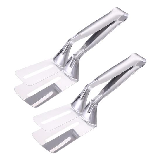 1/2/3Pcs Stainless Steel Spatula Tong Long Handle Multifunction BBQ Steak Meat Fish Frying Bread Serving Kitchen Food Flip Shovel Grill Clamp