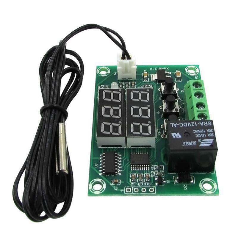 DC 5V 12V 24V Heat Cool Temp Термостат Регулятор Температуры Переключатель Контроллер Термометр Термо NTC Датчик