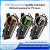 Bluetooth 5.3 Motorcycle Intercom Helmet Headset Wireless  Headsets To 2 Riders Waterproof 300m Intercomunicador 1100mA 1000H Long Standby