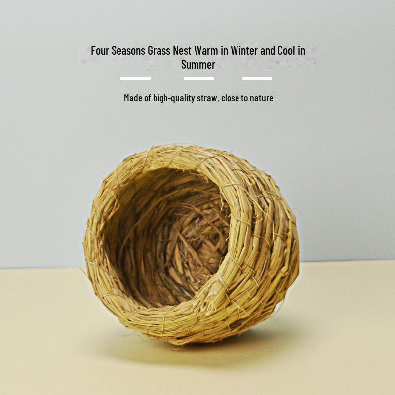 Гнездо курицы Рудин: Соломенный инкубатор и ящик для хранения яиц для ухода за домашними курами и теплого ландшафта.