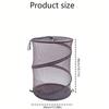 1PC Foldable Cylindrical Drawstring Laundry Basket, Home Dirty Clothes & Doll Storage Organizer, Saving Space, For home