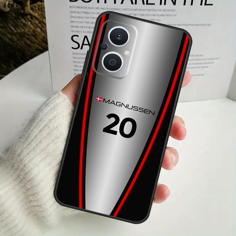 Kevin Magnussen F1 For OPPO Reno 11 F 10 Pro 4Z 5Z 8T 4 5 6 7 8 Lite OPPO Find X3 X6 Pro X2 Neo X5 Lite Case