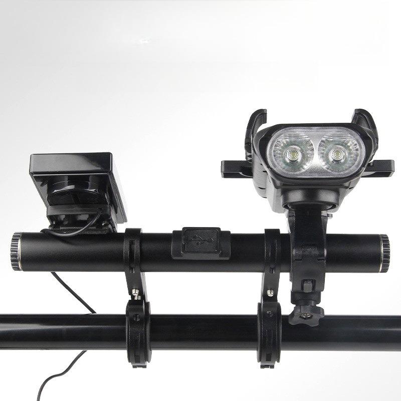 Bicycle Handlebar Extension Bracket, Headlight Flashlight Bracket Clip, Riding Equipment USB Can Be Used As A Power Bank