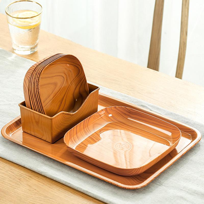 Деревянный японский поднос овальный простой мини-посуда фруктовые тарелки дом послеобеденный чай тарелки для закусок обеденный стол блюда для хлеба и пирожных