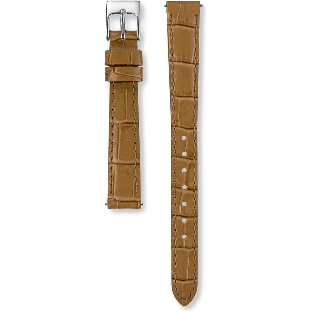Seiko Women's Watch Genuine Leather Band Beige Crocodile Pattern 12mm Width 10mm Buckle Generic Watch