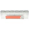 6 POTS RANGEMENT - 5.5X10 CM - PLASTIQUE