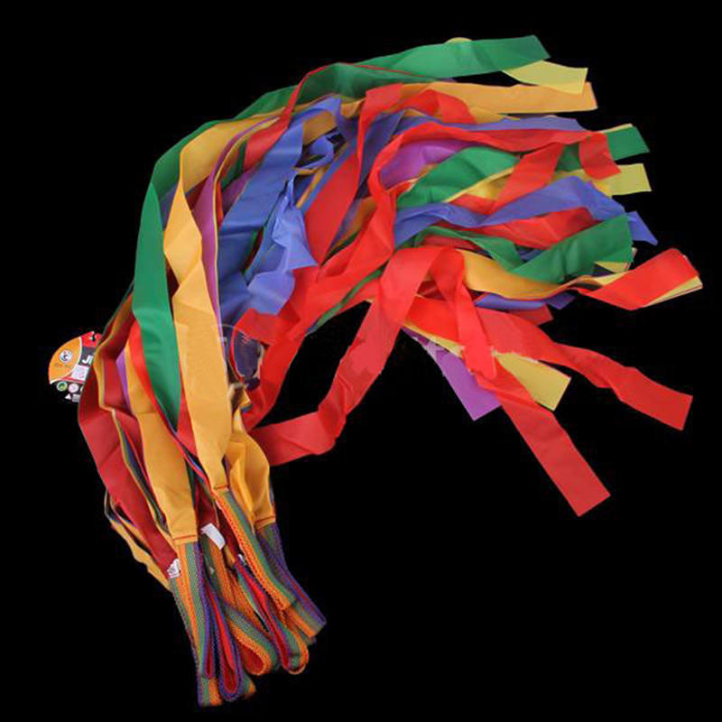 Rainbow Ribbon Children Sport Rhythmic Gymnastics Exercises Cheerleading Fitness