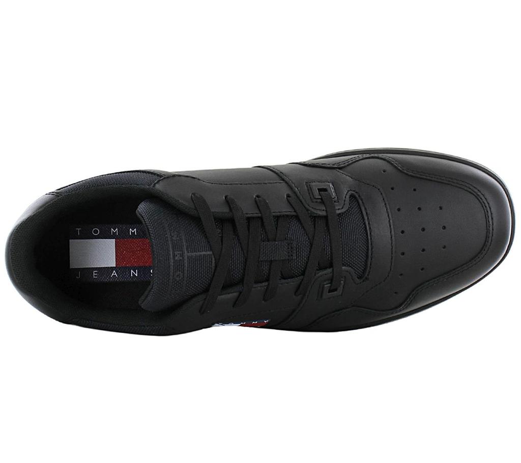 Tommy Hilfiger Джинсы Retro Basket ESS - Мужская обувь Кожаная черная EM0EM00955-0GK Кроссовки Спортивная обувь ORIGINAL