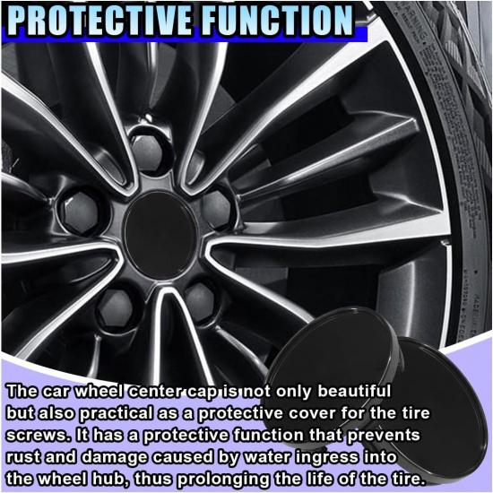 4 шт. Центральная заглушка колеса автомобиля, Защелкивающаяся крышка ступицы колеса из АБС-пластика с наружным диаметром 54 мм/2,13 дюйма, внутренним диаметром 51 мм/2 дюйма, Универсальная крышка центральной части диска