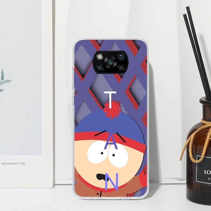 Cartoon S-South-Parkes Phone Case For Xiaomi Poco X7 X6 X5 M7 M8 Pro F7 Ultra Redmi 15C 15 13C 13 12C 12 10 10C 10A Art Fundas P