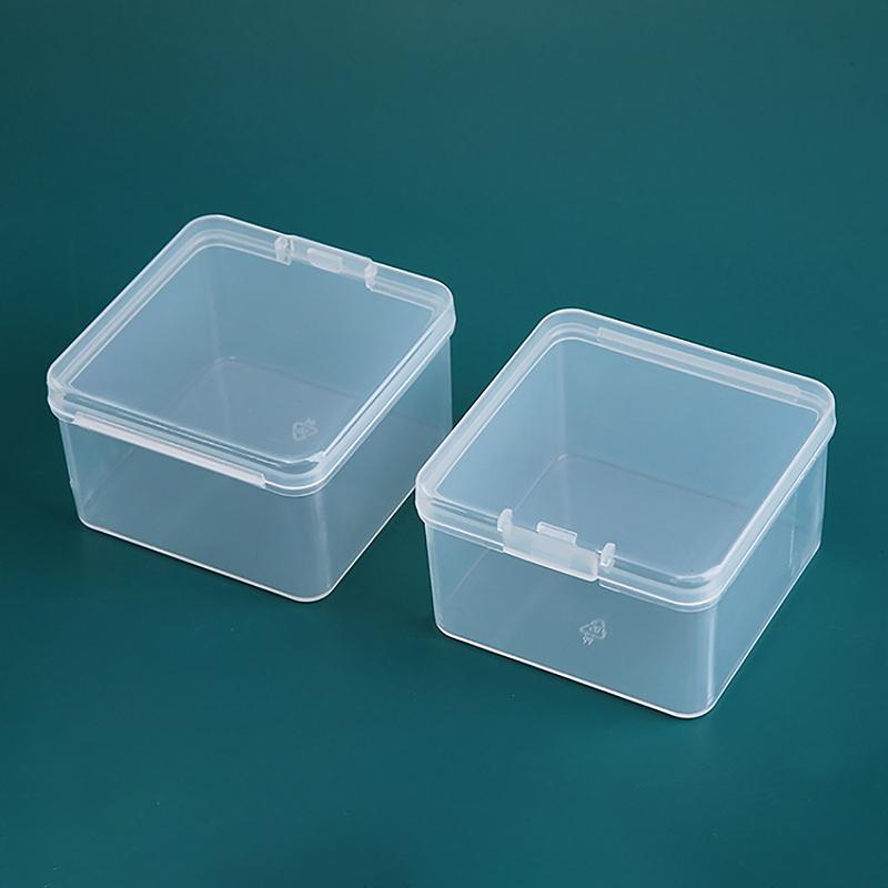 Transparent Storage Box Square Small Items Case Packing Boxes Jewelry Beads Container Sundries Organizer Fishing Tools