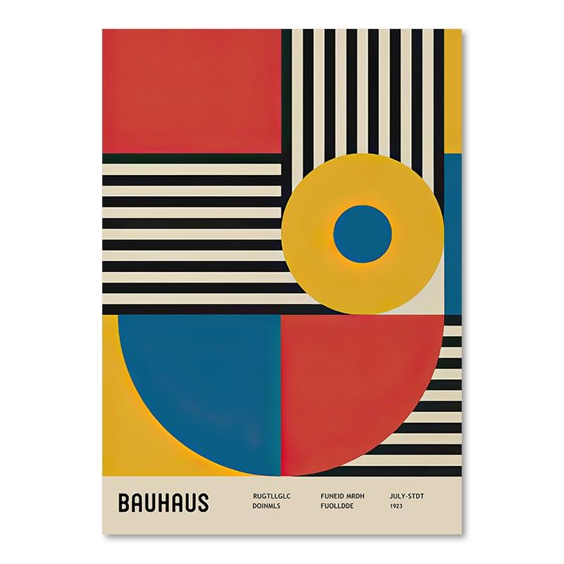 Абстрактные геометрические линии Баухауза, постеры и принты, скандинавская Япония, настенная живопись на холсте, современные картины для декора гостиной