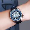 Seiko 5 Demon Slayer Collaboration Inosuke Hashibira Stainless Steel Watch Automatic Mechanical Movement Leather Strap Unisex watches blue SRPJ26K1