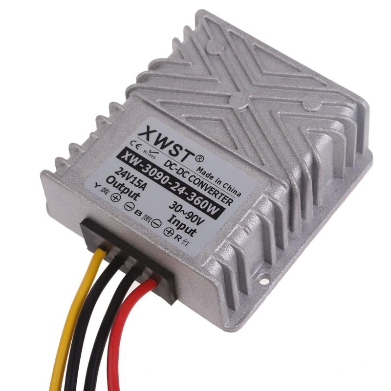 IP67 Waterproof Converter Step Down 30V-90V to 24V 8A/12A/15A/20A/24A Power Supply Adapter Direct Current Buck Module
