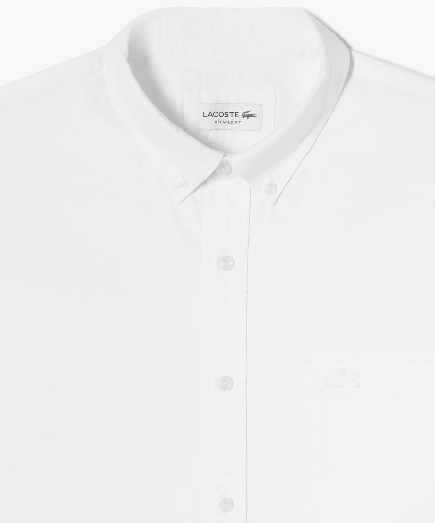 Мужская хлопковая рубашка LACOSTE Oxford свободного кроя Ch165E-56G 001