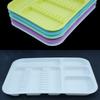 1Pcs Autoclavable Plastic Dental Instruments Trays Colorful Divided Split Trays for Dentistry Tools Storage
