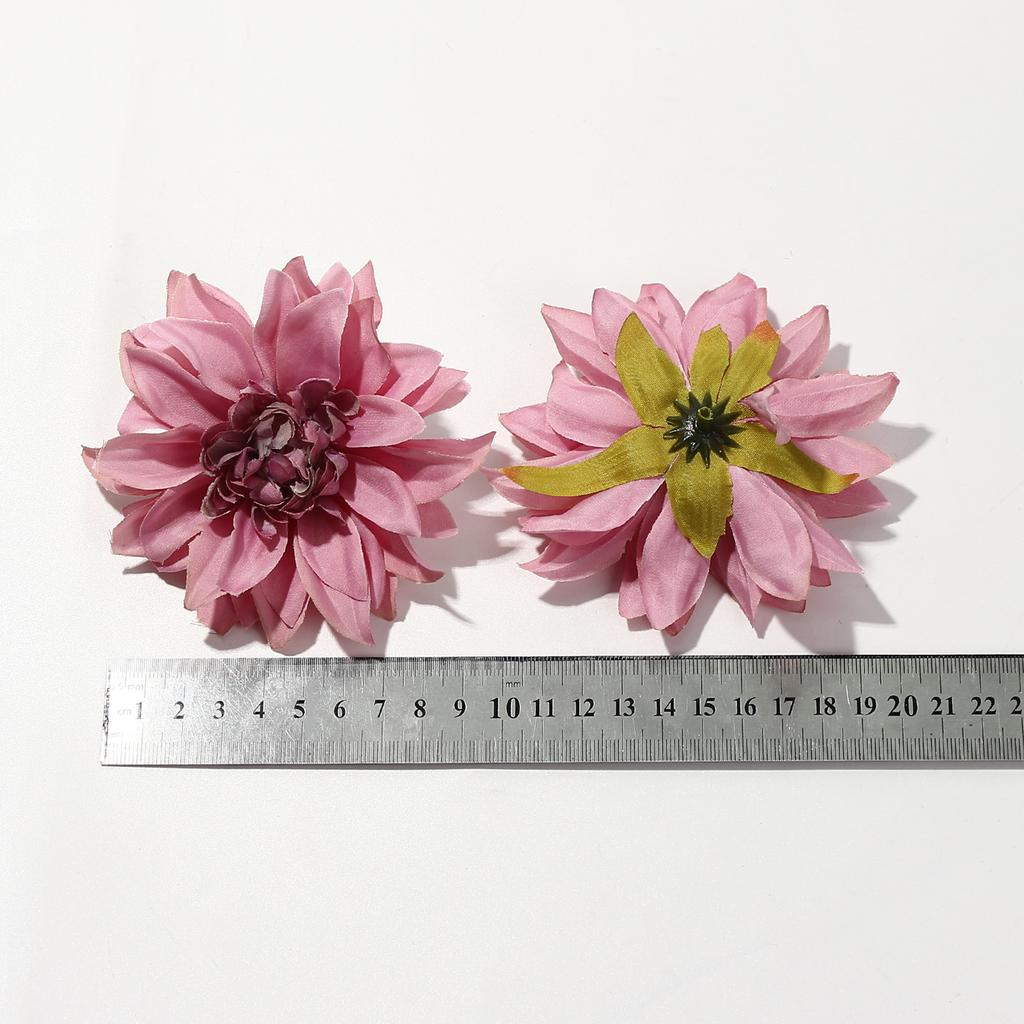 5/10Pcs 9cm Artificial Dahlia Silk Flower Heads Simulated Flower Home Room Decoration Wedding Decoration DIY Wreath Accessory