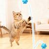 Прыгающий мячик-игрушка для кошек с эластичным отскоком, из ТПР, многоугольная жевательная игрушка для самостоятельной игры и смены зубов, игрушка для саморазвлечения для котят и взрослых кошек