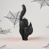 Halloween Ornaments Resin Black Cat Pumpkin Witch Ghost Miniature Figurines Indoor Outdoor