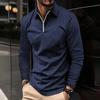 Мужская рубашка, модный однотонный мужской топ с длинными рукавами, дизайн с лацканами, мягкий дышащий пуловер из смеси хлопка для повседневной носки