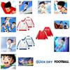 Captain Tsubasa Atom Hutton Football Soccer Jacket Sweatshirt Button Hoodies Jersey Japan Cartoon Animation Print Quick Dry Vintage Long Sleeve