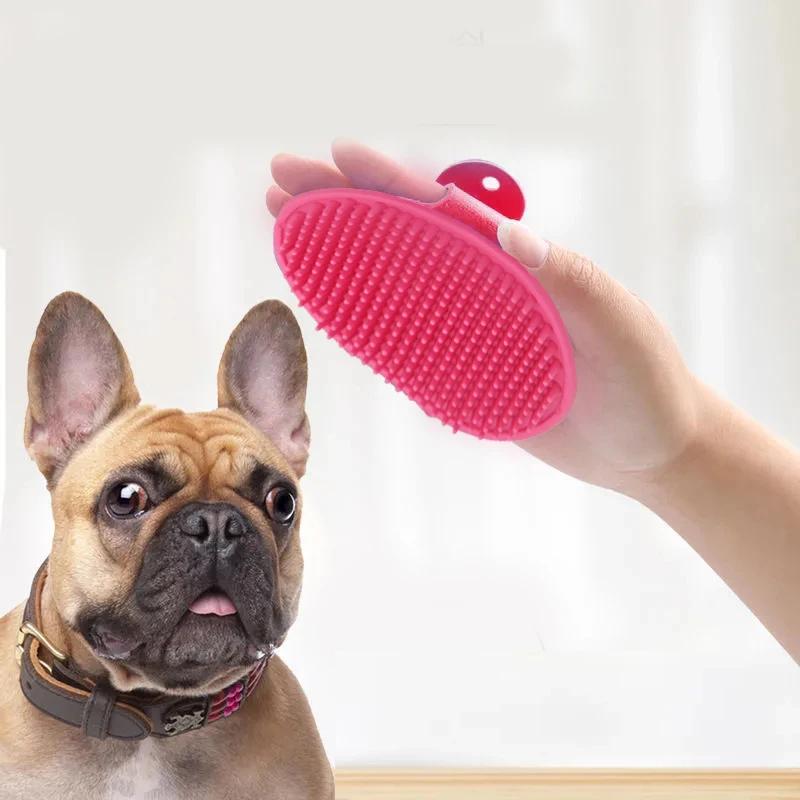 Pet Bathing Brush Cat Massage Brush Comb Rubber Glove Haircut Massage Brush Pet Clean Cleaning Products