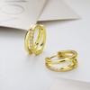 Серьги-кольца из серебра 925 пробы для женщин, простые, с сердцем, цирконием, кругом, подвески, панк-украшения, подарки на вечеринку