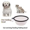 350ml Pet Folding Silicone Bowl Collapsible Outdoor Travel Portable Puppy Food Container Outdoor Feeder Dish Bowl Pet Supplies