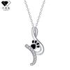 Kamanqi ювелирные изделия мода милый кулон-ожерелье с отпечатком лапы питомца - женское высокого класса