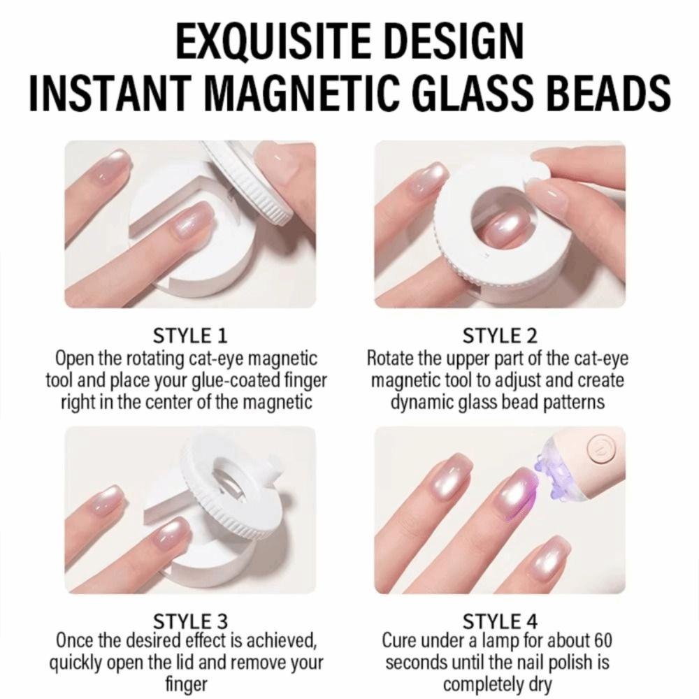 Glass Bead Effect Nail Art Magnetic Stick Strong Magnetic Automatic Nail Magnet Gel Nail Polish