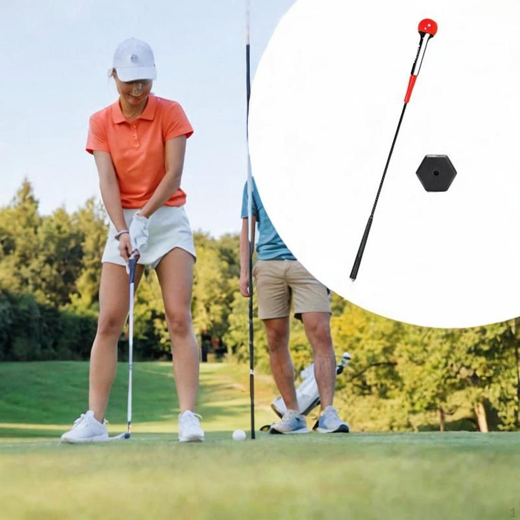 Golf Swing Trainer Practice Club Non Slip Warm Up Stick Training Aid for Balance Rhythm Position
