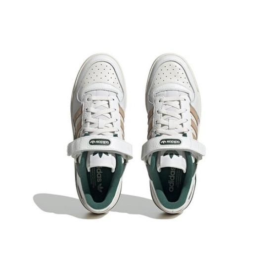 adidas Forum Low Dark Green/Core White/Magic Beige - IE4585