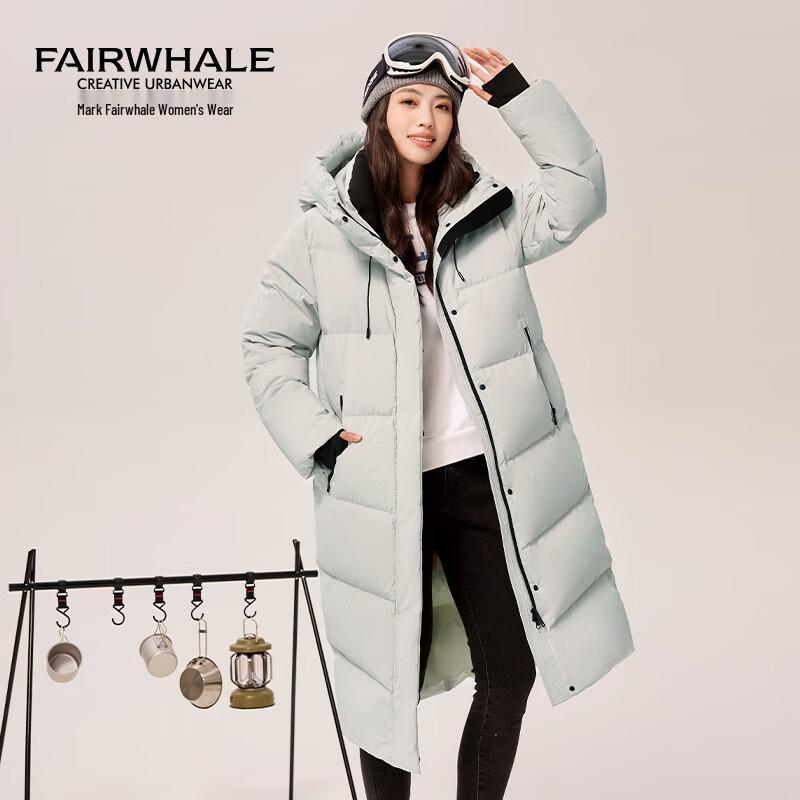 Женский зимний пуховик Mark Fairwhale 2025 года с капюшоном выше колена