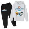 Kids Fall/Winter OCTONAUTS Clothing Sweatshirt Boys Girls Toddlers 3-12 Years Coat +trousers 2P Outdoor Sports Casual Hoodie Set