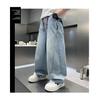 Boys' straight leg jeans summer thin 2026 new style children's summer mosquito proof pants cool feeling, big children's pants trendy
