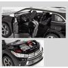 1/32 Toyota Highlander SUV спортивная игрушечная машинка литая под давлением металлический сплав миниатюрная JKM звуковая и световая коллекционная модель подарок для мальчиков